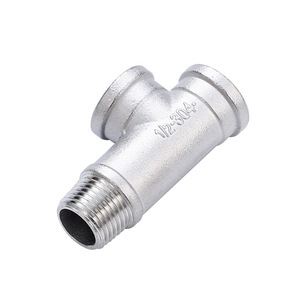 Conexión en T de Acero Inoxidable COVNA, Rosca NPT BSP, Conexión en T con Rosca Macho y Hembra de Alta Resistencia - Product Image 1