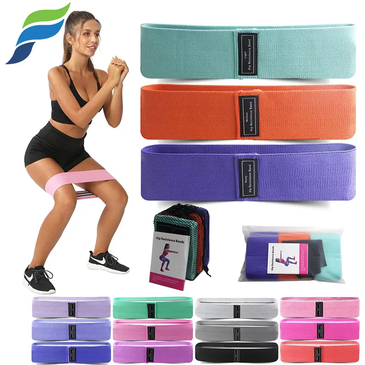 YETFUL Customize Non-Rolling Hip Circle Gym Fitness Stretching Personalized Resistance Exercise Booty Bands With Logo