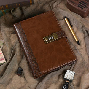 Libreta de Contraseñas B6, Diario Retro de Cuero, Cuaderno de Papelería con Cierre, Estilo Náutico, Recargable, con Hojas Sueltas - Product Image 3