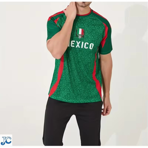 Las camisetas de fútbol son fabricadas en una fábrica mexicana y se pueden personalizar.F10 - Product Image 1