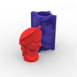 3D <span class=keywords><strong>Hera</strong></span> estatua vela molde Grecia <span class=keywords><strong>mito</strong></span> arte estatua aromaterapia vela molde DIY hormigón yeso adornos herramienta de fabricación - Product Image 3