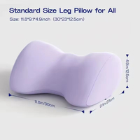 Coussin de jambe en mousse à mémoire de forme, idéal pour le sommeil latéral et pour la distribution de la pression sur les hanches, les genoux et les articulations