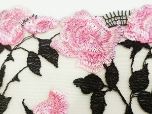 Trung Quốc nhà máy bán buôn đầy màu sắc hoa thêu ren vải tuyn ren TRIM cho phụ nữ áo ngực 2025 - Product Image 4