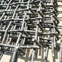 Grille perforée en fil de fer galvanisé à trous carrés, tamis soudé pour filtre vibrant, utilisation minière