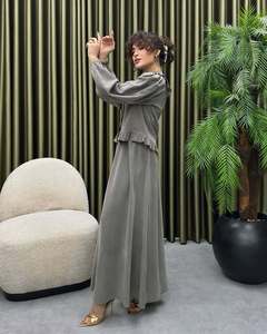 Ensemble <span class=keywords><strong>Femme</strong></span> ACEzung Col Montant Manches Longues Chemise Jupe Longue Élégant Bureau Été Tailleur <span class=keywords><strong>Femme</strong></span> 2 Pièces - Product Image 2