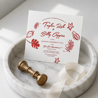 Ensemble d'emballage de luxe personnalisé pour mariage avec sac cadeau en papier d'art et nœud en satin, cartes d'invitation et d'itinéraire imprimées sur mesure