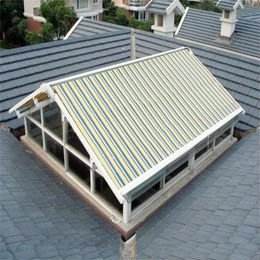 Toldo plegable eléctrico Toma, equipo de sombreado de girasol con marco de aleación de aluminio y toldo de sombra de vela acrílica - Product Image 6