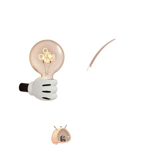 Lámpara de pared minimalista de dibujos animados, Mickey Mouse, Led E27, Control por interruptor, luz nocturna para habitación de niños junto a la cama - Product Image 5