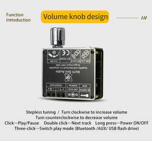 XY-Y15H HIFI level 15W+15W stereo BT digital power amplifier board module <b>USB</b> drive list <b>with</b> remote <b>control</b> Y15H - Product Image 5