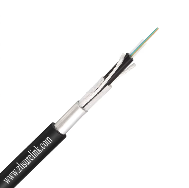 SURELINK Outdoor Underground SM MM G652D 2 Core H Type FTTH Fiber Optic Cable GJXFHA Black PE Jacket CE/ROHS Certified