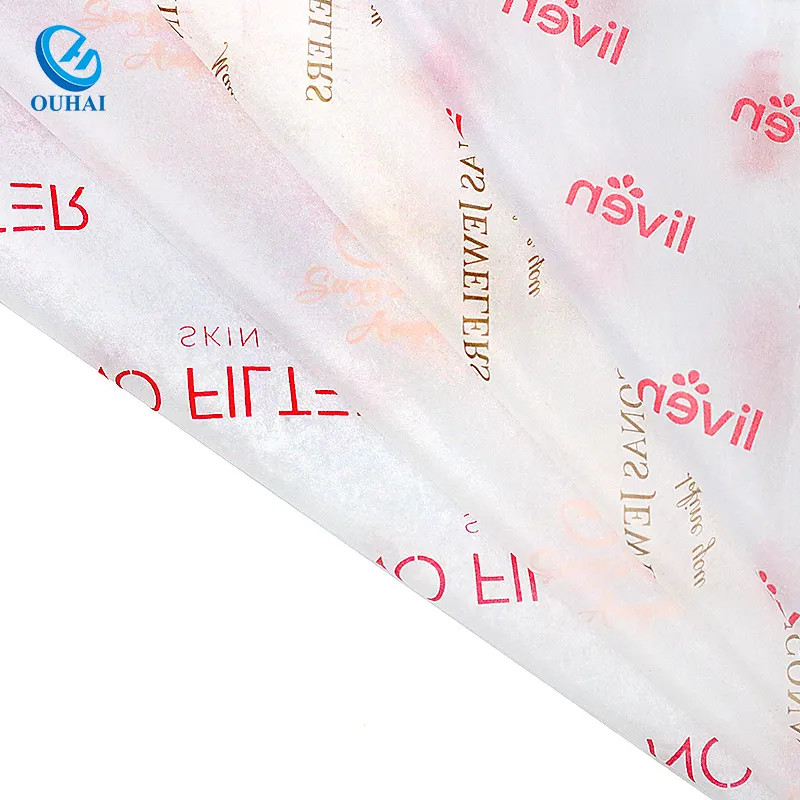 Customization Bouquet Tissue Packing Paper Single Colour Print Gift Flower Wrapping Paper for Packaging