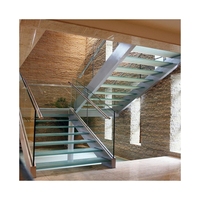 Escalier en acier au carbone sur mesure pour maison et villa modernes