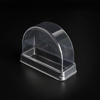 Boîte à gâteaux en rouleaux suisses, base dorée, blanche et noire avec couvercles transparents en PET, récipient à biscuits pour dessert en plastique jetable