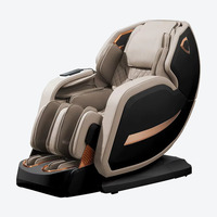 Fauteuil de massage moderne avec airbag, commande vocale, massage complet du corps, rouleau pour les mollets, ions négatifs, écran LCD