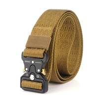 Ceinture de serrage en Nylon robuste pour hommes, ceinture utilitaire à dégagement rapide, ceinture à boucle en métal