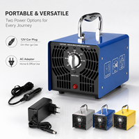 Générateur d'ozone portable mini, directement de l'usine, purificateur d'air avec minuterie 0-180 min, adaptateur secteur 12V pour voiture, purificateur d'air pour voiture