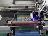 Imprimante UV DTF multifonction A3 pour étiquettes 3D en TPU, impression directe d'étiquettes de bouteilles, 3 têtes d'impression, transferts UV DTF pour gobelets jusqu'à 30 cm