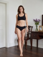 Culottes en coton et chanvre naturel pour femmes, taille basse, design OEM, logo, ceinture élastique, respirantes, confort décontracté, sous-vêtements