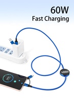 Nouvelle Tendance 2026 Câble de Charge Lumineux avec Logo 4-en-1 Câble USB LED Éclairant Charge Rapide Logo Personnalisé Cadeau Promotionnel d'Entreprise