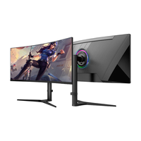 Écran d'ordinateur incurvé de 34 pouces, écran large, barre lumineuse RVB, moniteur de jeu avec résolution 4K, fréquence de rafraîchissement de 165 Hz, à vendre