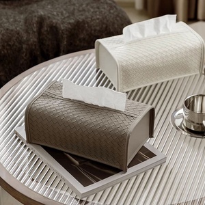 Kreative Rechteckige Taschentuchbox-Abdeckung aus PU-Leder, Moderne Handgefertigte FRINS Marke für Büro, Schreibtisch, Auto, Zuhause, Schlafzimmer, Badezimmer - Product Image 5