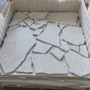 SH đá cao cấp đá cẩm thạch điên lát đá Bán buôn bất thường Kích thước ngẫu nhiên 2cm 3cm Độ dày trắng giảm kết thúc cho bên ngoài - Product Image 6