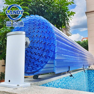 ผ้าคลุมสระว่ายน้ำไฟฟ้า Landy วัสดุ PC คุณสมบัติความปลอดภัย สำหรับสระว่ายน้ำในบ้านพักตากอากาศส่วนตัว - Product Image 1
