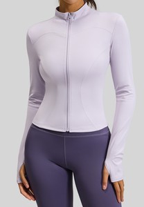 Women's <b>Yoga</b> <b>Jacket</b> & Tops-Lightweight Seamless Breathable High Elastic Quick Dry Slimming for Fitness Running Cycling - Product Image 5