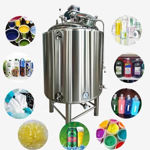 Máquina para hacer jabón de champú de 1000L, máquina para hacer jabón líquido, mezclador de acero inoxidable, equipo de mezcla semifluido líquido - Product Image 4