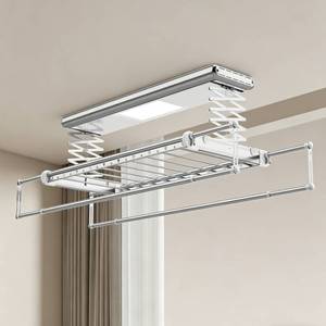 Customized Foldable Intelligent Voice Remote Control <b>LED</b> <b>Lighting</b> Drying Pole with Sterilization for Bathroom Use Clothes Rack - Product Image 6