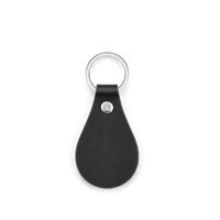 Porte-clés en cuir PU vierge en forme de goutte d'eau, pendentif pour clés, étiquette cadeau DIY, anneau pour clés de voiture