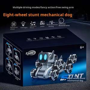 Voiture télécommandée à huit roues en gros, jouet mécanique pour chien télécommandé électrique pour enfants - Product Image 4