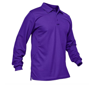DFT01 Vente en gros de polos longs bleu ciel, chemises tactiques, polos rouges, polos multicolores violet, bleu, gris - Product Image 1