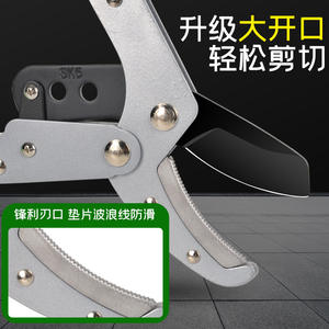 Sécateur télescopique robuste avec lame en acier inoxydable, diamètre de coupe 20-30 mm, structure papillon verte - Product Image 2