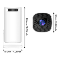 Proyektor Portabel S40 Mini Android 14, dengan Chip H723 Proyektor Smartphone LED Max 4K untuk Siang Hari 4K UHD Smart Beamer