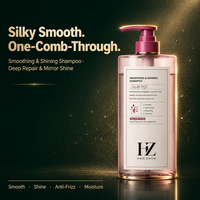 Shampooing Lissant Anti-Frisottis en Gros 500ml Brillance Soyeuse Réparateur Nourrissant pour Cheveux Abîmés Marque Privée OEM