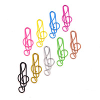 Clips de Papel con Forma de Notas Musicales, Artículos de Oficina, Regalos Escolares, Clips Metálicos Divertidos con Forma de Notas Musicales para Marcar Páginas