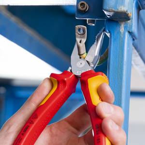 KNIPEX 08 26 185 Combination <b>Pliers</b> with insulated needle-nose <b>pliers</b> and handles with multi-component grips, VDE-tested - Product Image 3