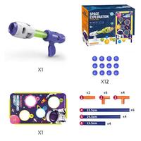 Jeu de tir à distance Eva Air Power d'extérieur en plastique pour enfants pistolet Popper à balle souple avec jouets ciblés
