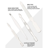 Coupe-ongles portables et outils de beauté ensemble 12-en-1 sac en cuir luxueux Kit de pédicure manucure en acier inoxydable pour cadeau à la maison