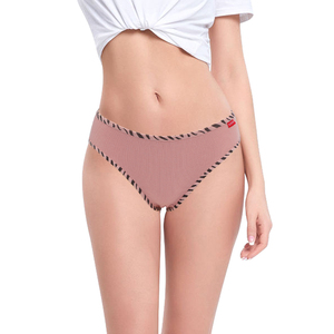 UOKIN Intimo Sexy da Donna, Mutandine in Cotone a Coste a Vita Media, Tinta Unita, Confezione da 12 Pezzi - Product Image 6