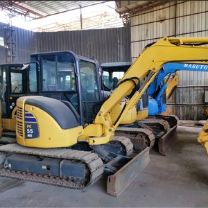Excavadora de cadenas usada Komatsu PC55 de 5 toneladas, equipo compacto de excavación para trabajos de cimentación - Product Image 1
