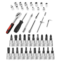 NUEVO Kit de 46 Piezas/Juego de Llaves de Tubo de 1/4 de Pulgada, Herramienta de Reparación de Automóviles, Llave de Trinquete, Llave Dinamométrica, Herramienta Combinada para Reparación de Automóviles