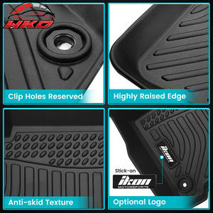 Alfombrillas de piso resistentes para Dodge Journey 2011-2020, revestimiento de alfombra, almohadilla de TPE, 3 piezas, moldeadas en 3D, impermeables - Product Image 3