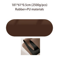 Haltères en silicone personnalisables avec logo, marron, écologiques, antidérapants, durables, lavables, accessoires de Pilates, poids de cheville, résistance