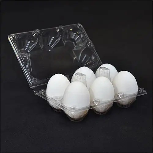 Bandeja de plástico reutilizable para huevos, plato desechable transparente, venta al por mayor