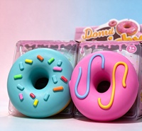 Jouet Squishy Donut Mignon, Simulation de Gâteau Sucré, Pain, Alimentaire, à Rebond Lent, Doux, à Pincer, Sensoriel, Anti-Stress, Cadeau pour Enfants