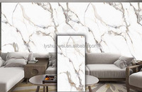 Feuille de marbre PVC moderne imperméable de haute qualité pour la décoration intérieure de la maison, du bureau, de l'hôtel, de la villa