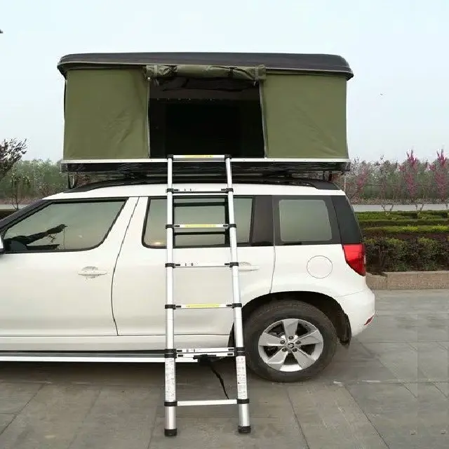 유리 섬유 캠핑 하드 쉘 4x4 SUV 자동차 상단 지붕 텐트 판매 도로 경량 하드 쉘 지붕 탑