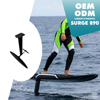 Ensemble hydrofoil en carbone tendance SURGE 890 pour Wing Foil, SUP, Surf, virages rapides, glisse stable, compatibilité universelle